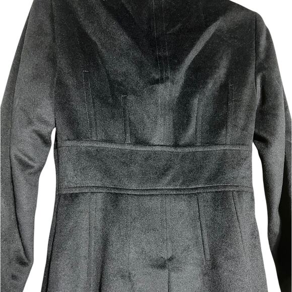 Pippa Coat with Jeweled Button Front, Black, Size 0, Made in Romania - Picture 8 of 11